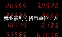 就业福利（货币单位
�：人民币）