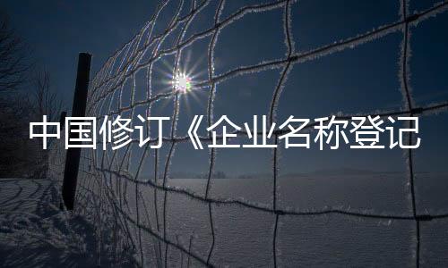 按照规定对名称进行比对