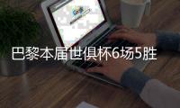 巴黎本届世俱杯6场5胜，5场胜利踢出16